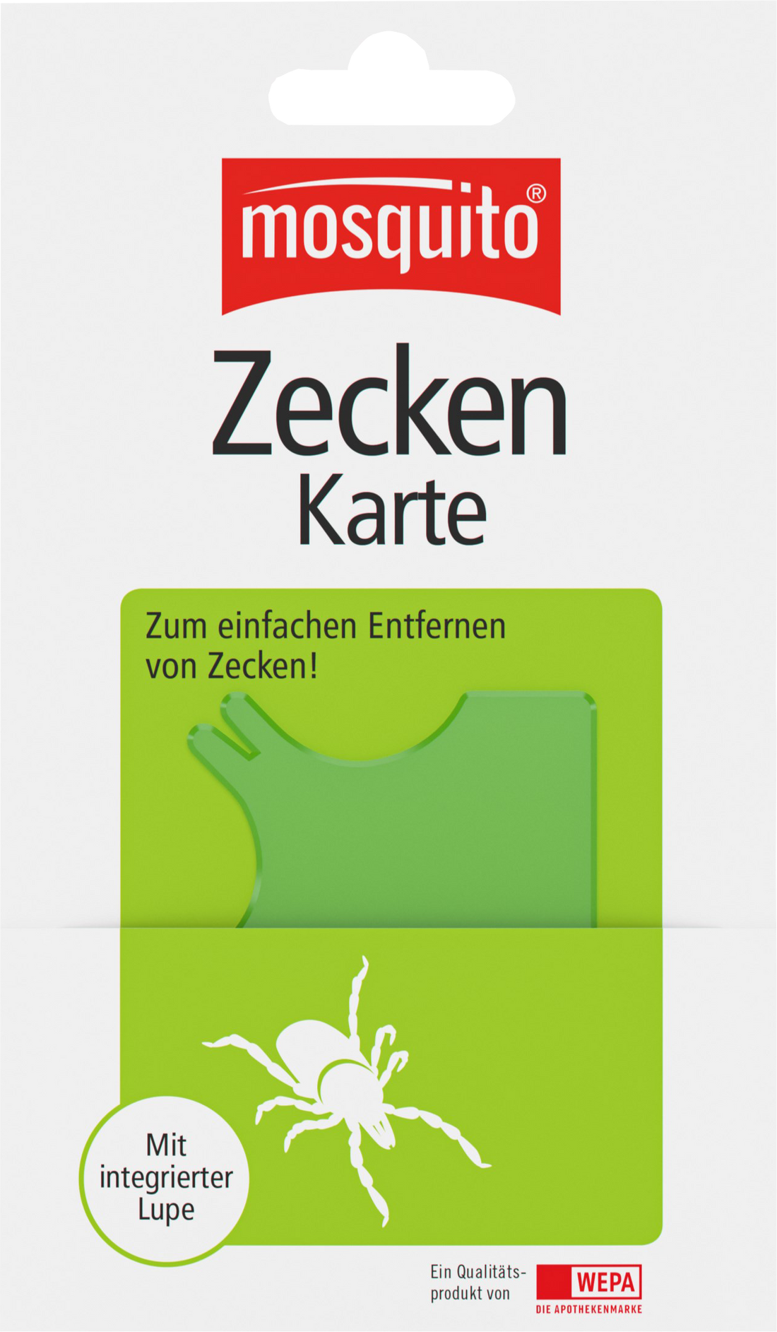 Mosquito Zeckenkarte mit Lupe (PZN: 00677984) – Zecken sicher entfernen bei Mensch & Tier