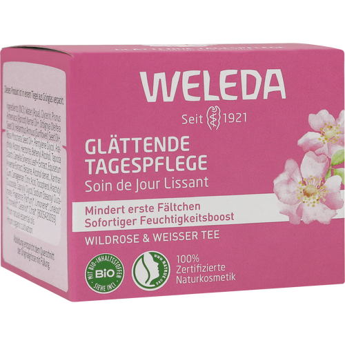 WELEDA GLÄTTENDE TAGESCREME WILDROSE+ WEIßER TEE
