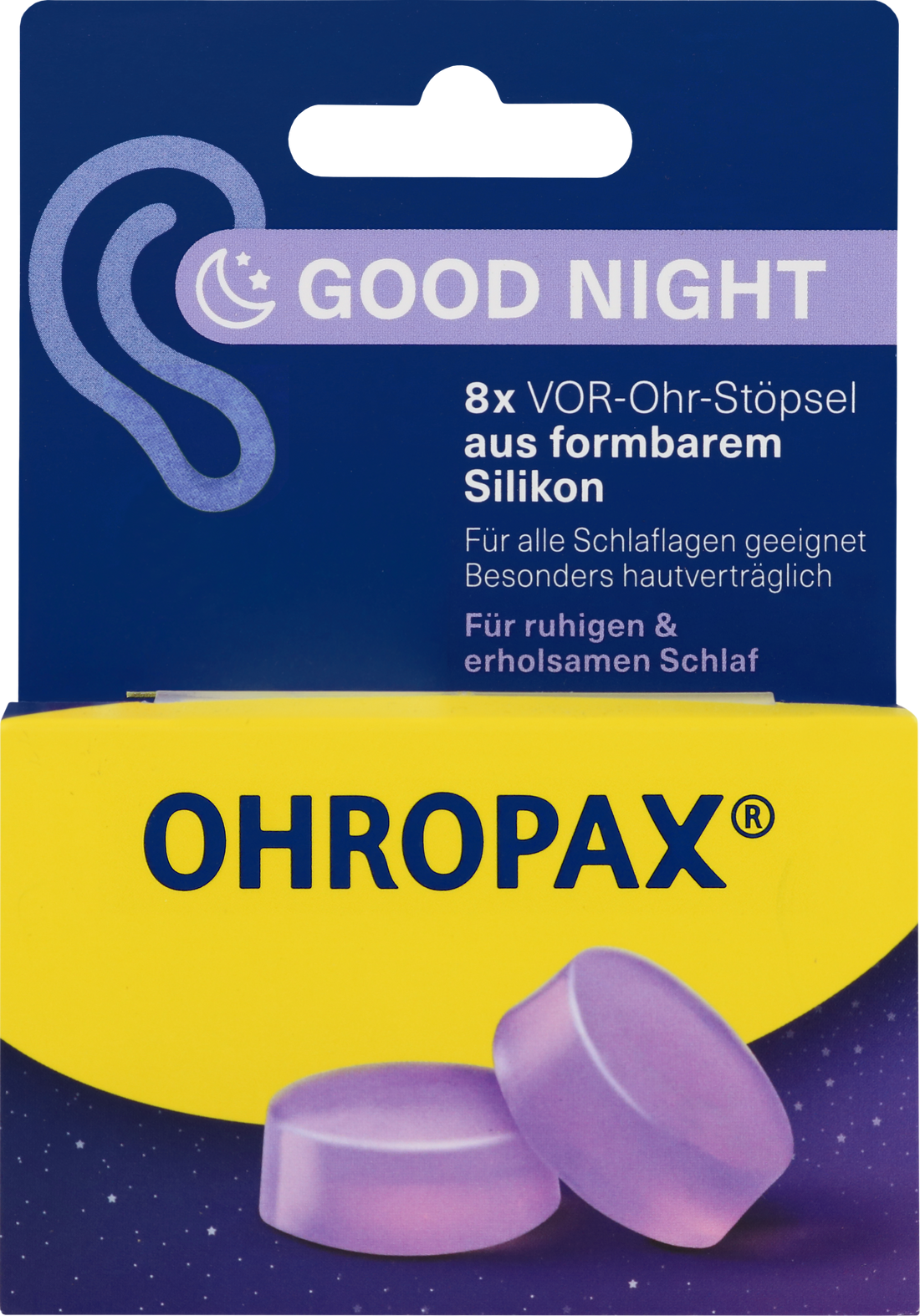 OHROPAX Good Night Silikon-Gehörschutz für ruhigen Schlaf (PZN: 19412656)