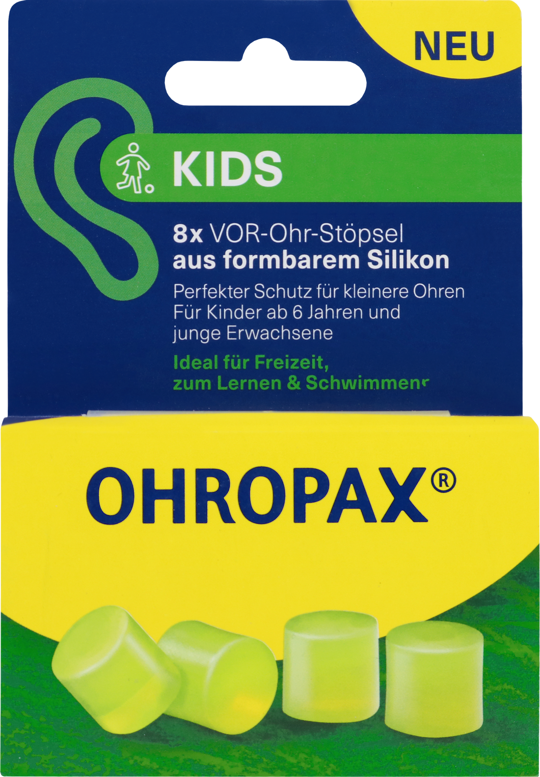 OHROPAX Kids Silikon-Gehörschutz – Ohrstöpsel für Kinder & kleine Ohren (PZN: 19412716)