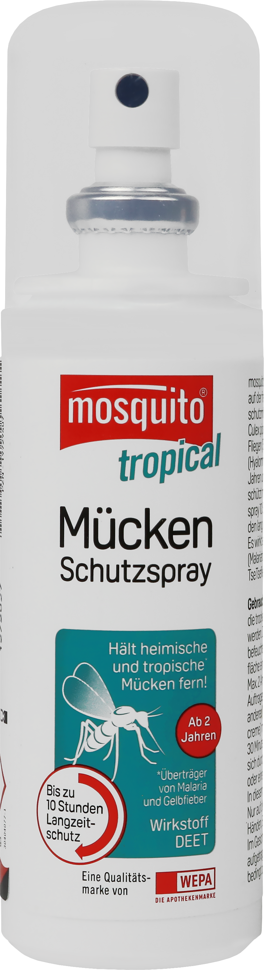mosquito tropical Mücken-Schutzspray DEET 50% (PZN: 19729407) – Starker Insektenschutz für Tropen & Reisen