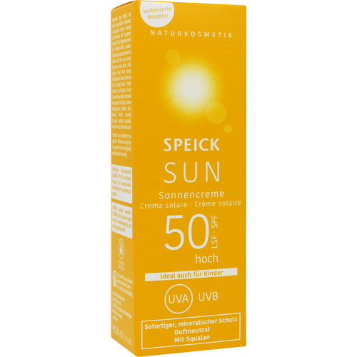 Speick Sun Sonnencreme LSF 50 (PZN: 19810049) – Mineralischer Sonnenschutz für Gesicht & Körper