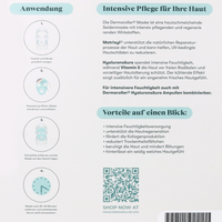DERMAROLLER MASKE AUF FLYER