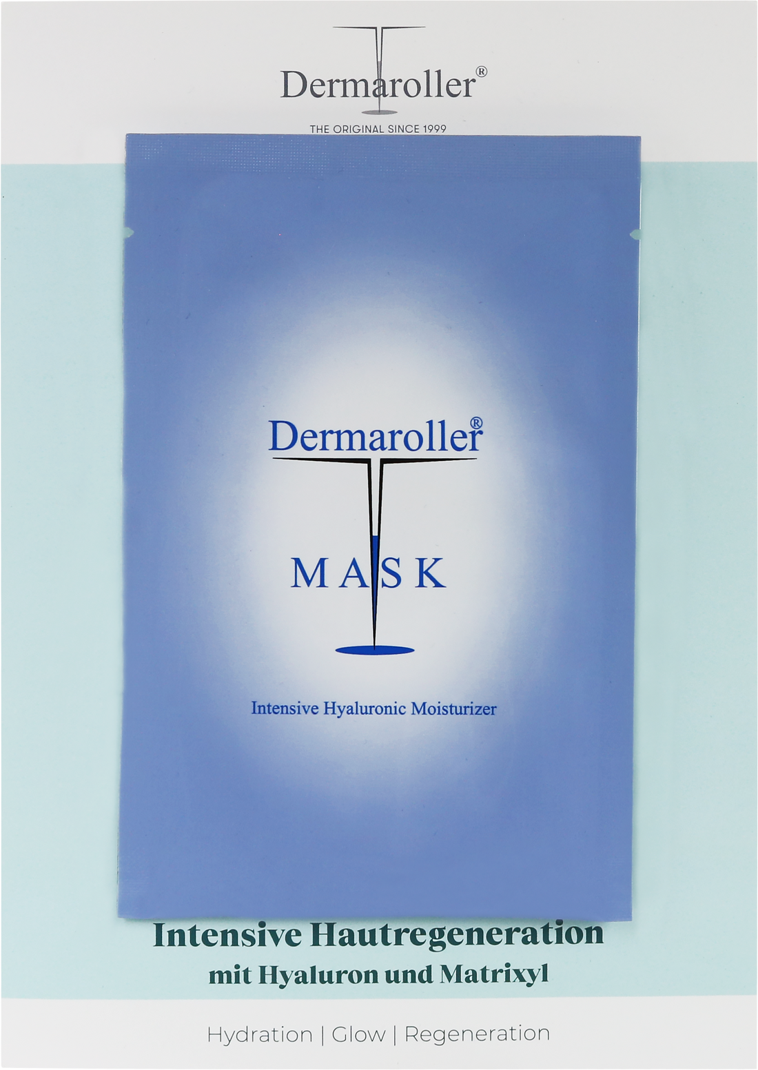 DERMAROLLER MASKE AUF FLYER