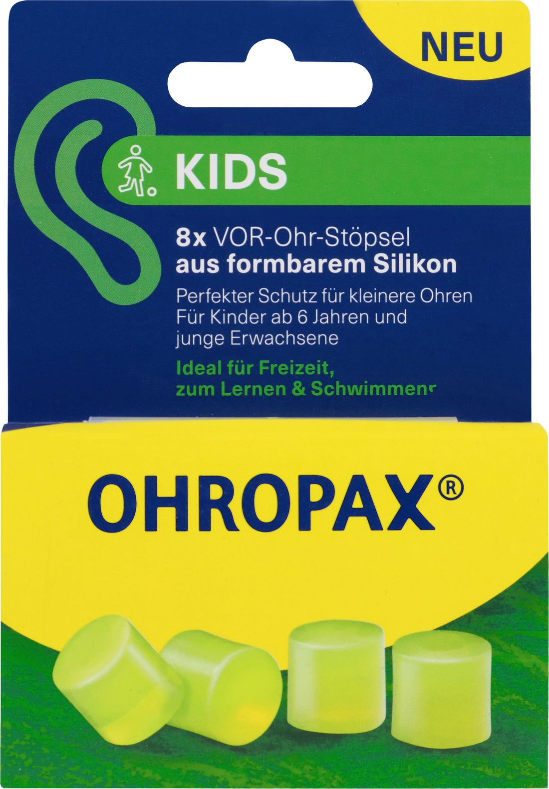OHROPAX Kids Silikon-Gehörschutz – Ohrstöpsel für Kinder & kleine Ohren