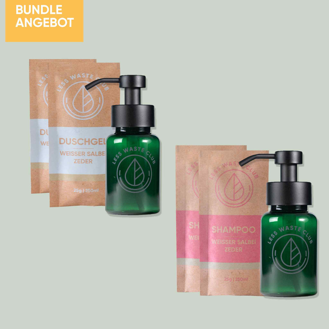 Shampoo Pulver & Duschgel Pulver Starter Set